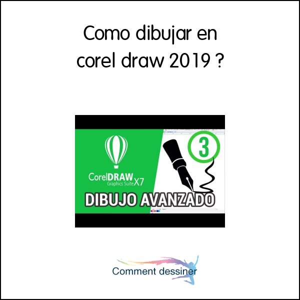 Como dibujar en corel draw 2019